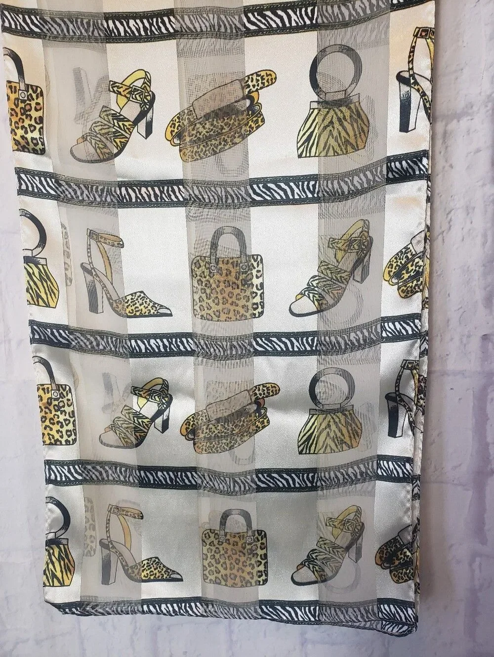 Sheer Lightweight Scarf Animal Print Shoes & Bags Print